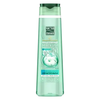 Шампунь-бальзам 2 в 1 мицеллярный мягкий для частого мытья Хлопковое молочко 400мл
