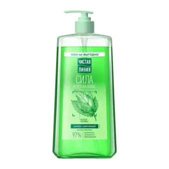 Шампунь Сила и Густота укрепляющий для всех типов волос с крапивой 1л